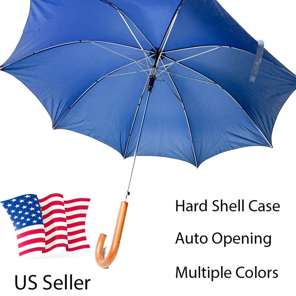 Premium Umbrella with Auto Open & Hard Shell Case